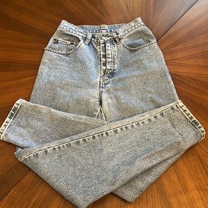 Vintage Pepe high waisted button front tapered leg jean, Vintage 7/8.